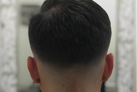 Client getting haircut